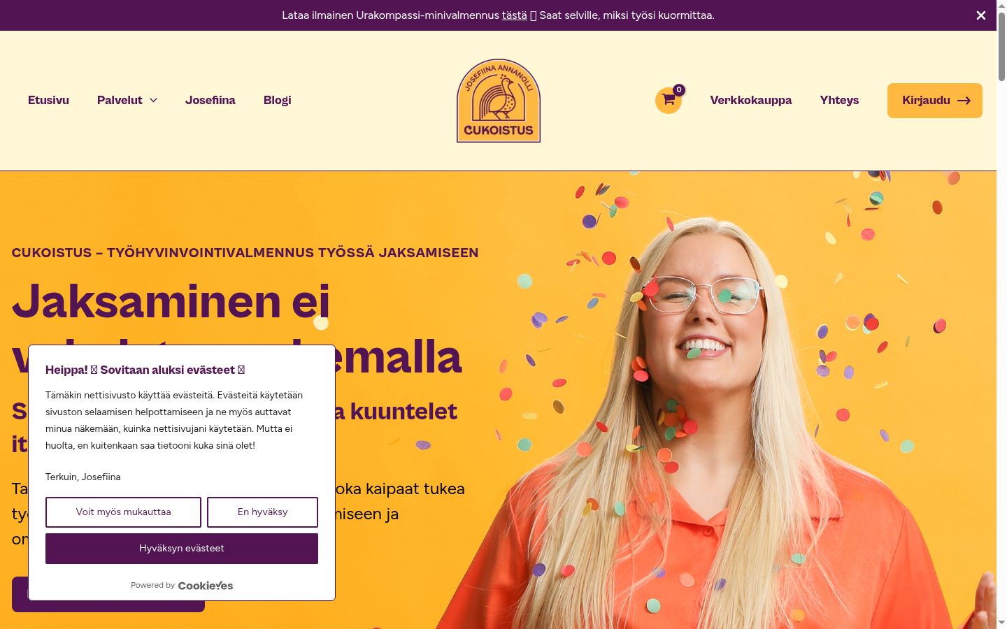 Snímek obrazovky baneru souhlasu zobrazeného před jakoukoli interakcí