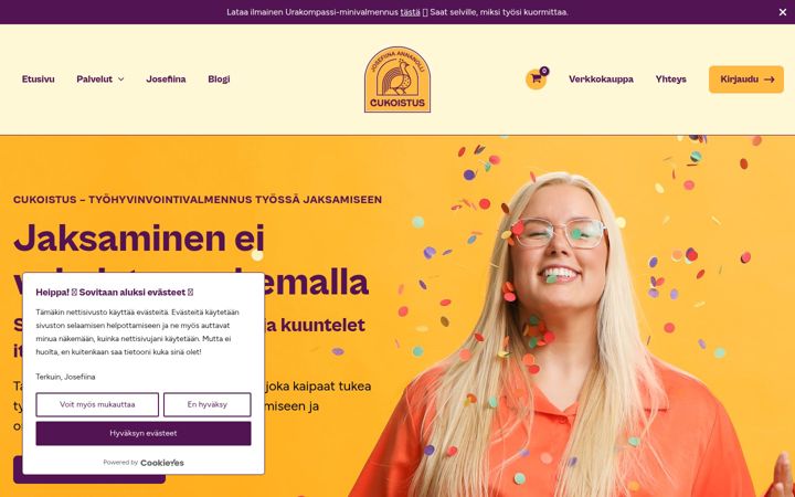 Screenshot di cukoistus.fi