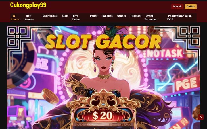 Screenshot of cukongplay99.com
