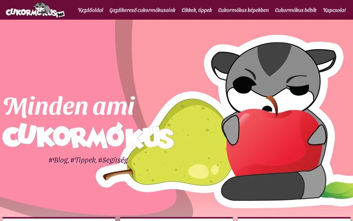 Screenshot von cukormokus.hu