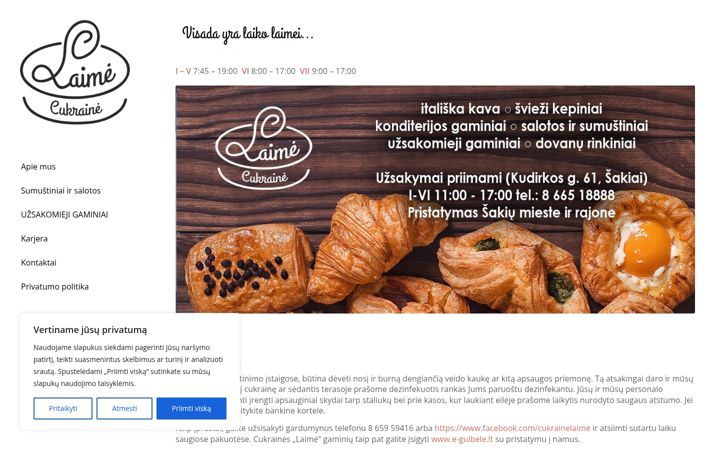 Ekrano kopija cukrainelaime.lt