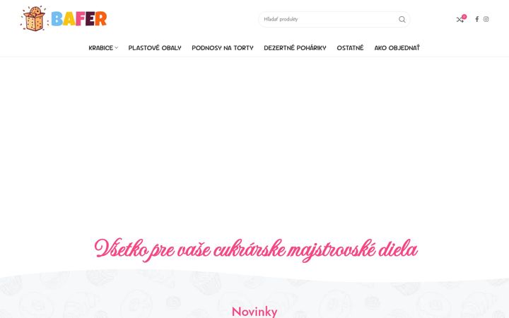 Screenshot of cukrarenskeobaly.sk