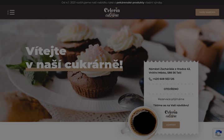 Captura de ecrã de cukrarnacelerin.cz