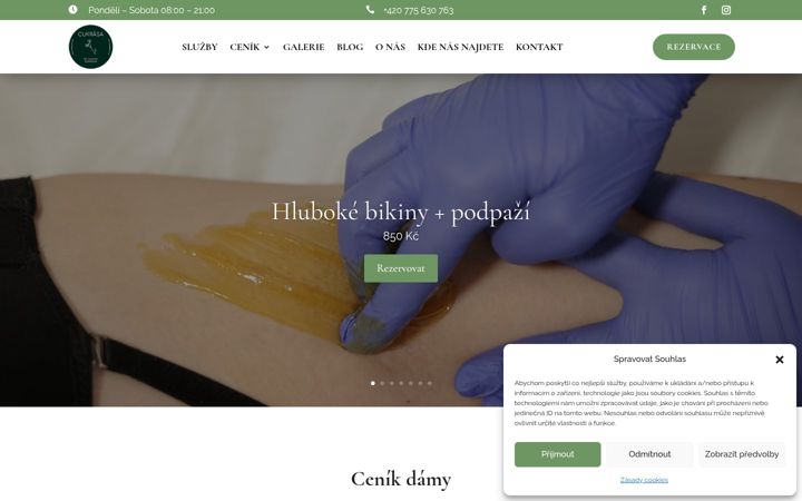 Screenshot stránky cukrasa.cz