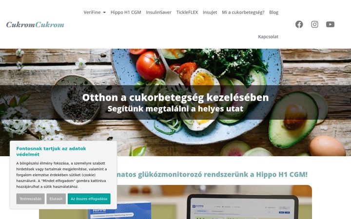 Screenshot of cukromcukrom.hu