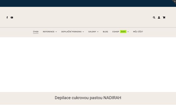 Screenshot stránky cukrovadepilace.cz