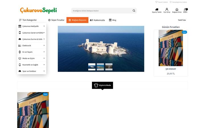 Screenshot of cukurovasepeti.com