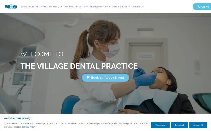 Screenshot of culchethvillagedental.co.uk
