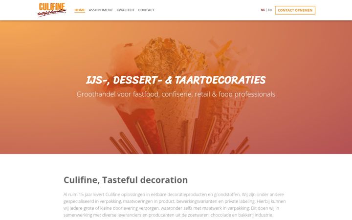 Screenshot of culifine.nl