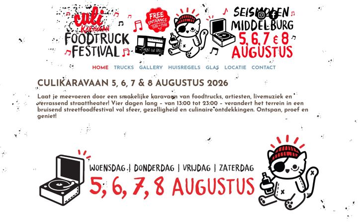 Screenshot of culikaravaan.nl