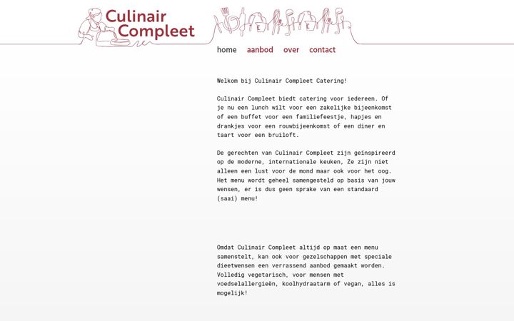 Screenshot of culinaircompleet.nl