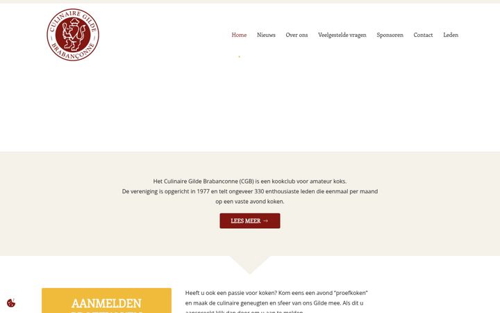 Screenshot of culinairegilde.nl