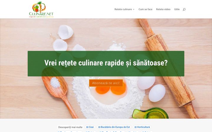 Screenshot of culinare.net