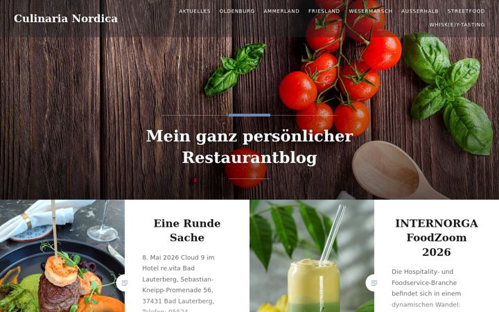 Screenshot of culinaria-nordica.de