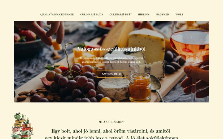 Screenshot of culinaris.hu