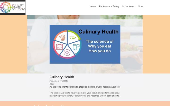 Screenshot of culinaryhealthsolutions.com