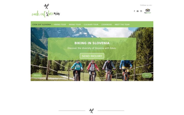 Screenshot of culinaryslovenia.com