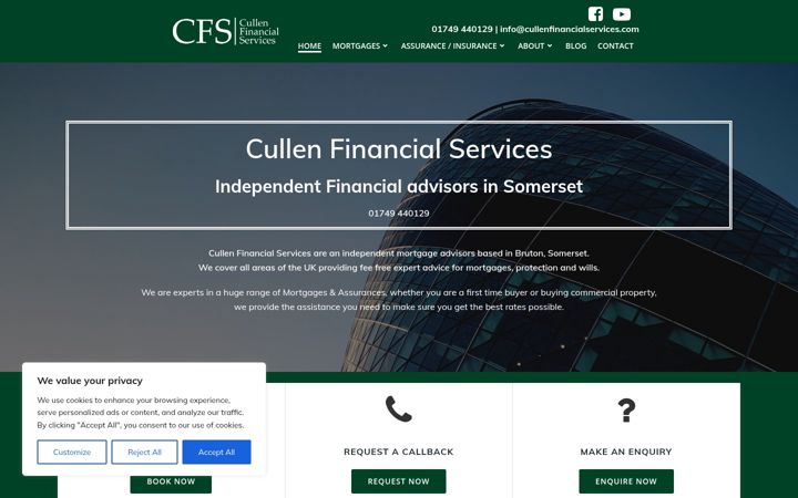 Screenshot of cullenfinancialservices.com