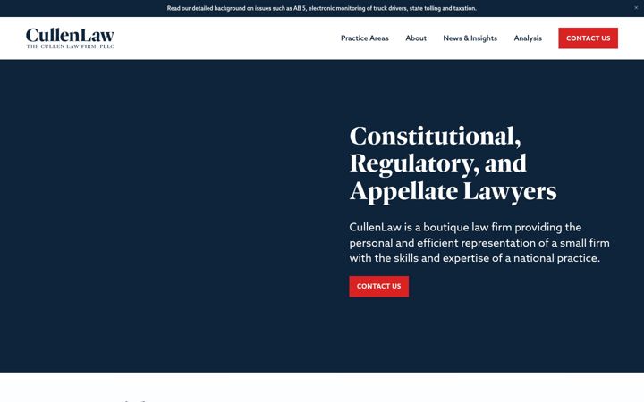Screenshot of cullenlaw.com