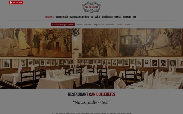 Screenshot of culleretes.com