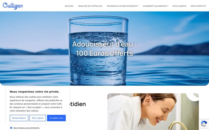 Screenshot of culligan-adoucisseur.com