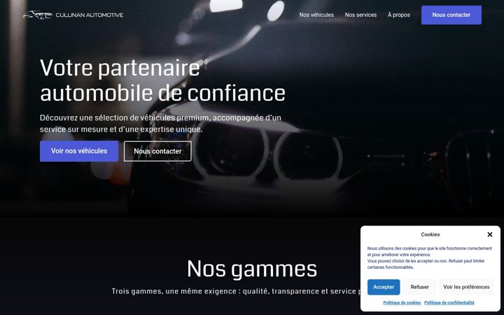 Screenshot of cullinan-automotive.com