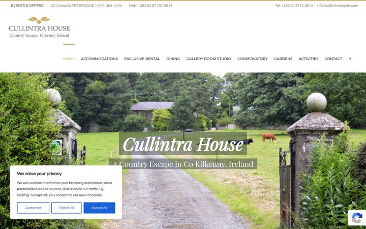 Screenshot of cullintrahouse.com