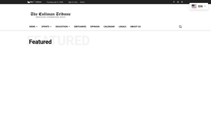 Screenshot of cullmantribune.com