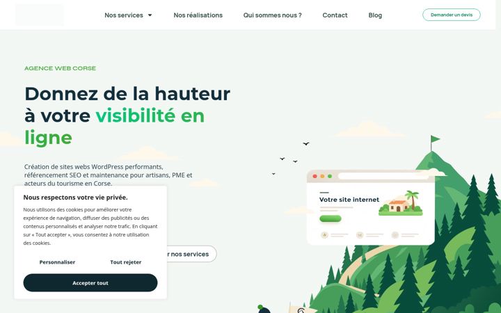 Screenshot of culmine.fr