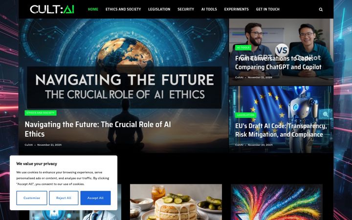 Screenshot of cultai.co.uk