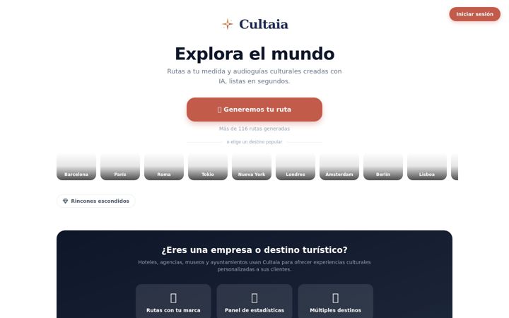Screenshot of cultaia.com