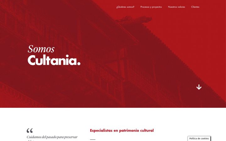 Screenshot of cultania.com