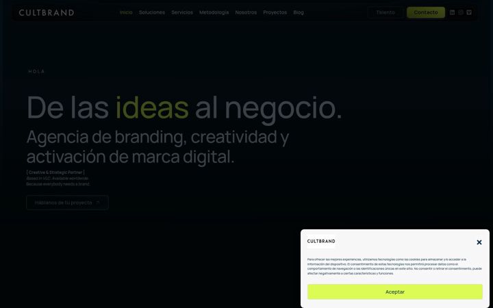Screenshot of cultbrand.es
