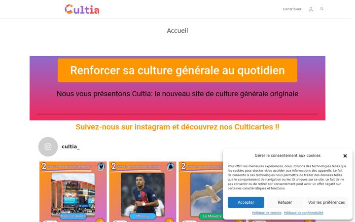 Screenshot of cultia.net