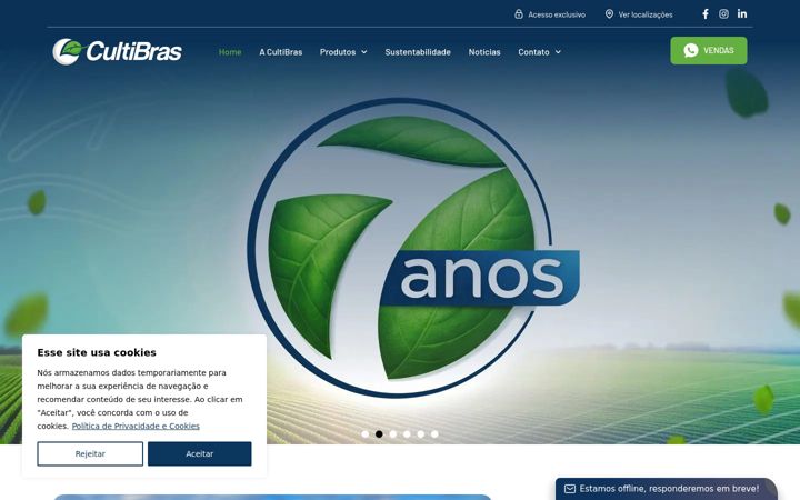 Screenshot von cultibras.com.br