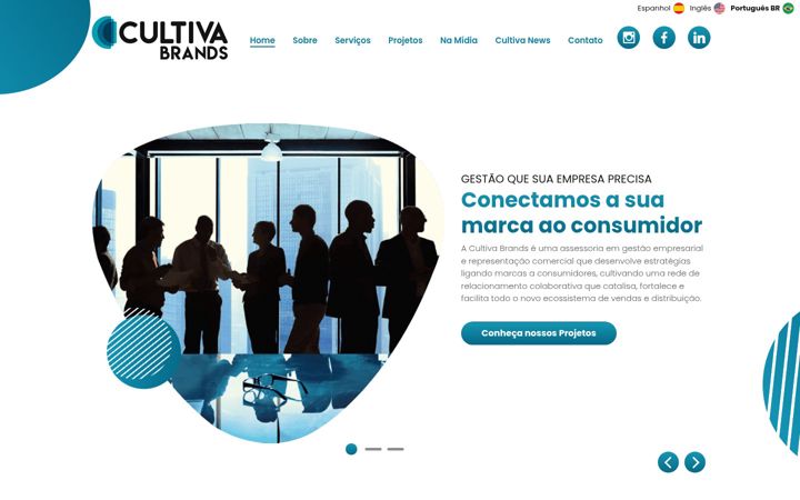 Screenshot of cultivabrands.com.br