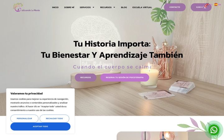 Screenshot of cultivandolamente.com