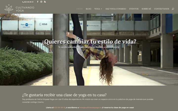 Screenshot of cultivandoyoga.es