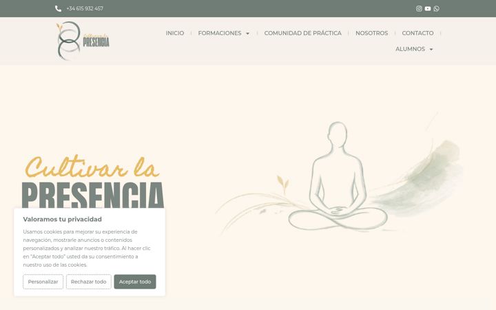 Screenshot of cultivarlapresencia.com
