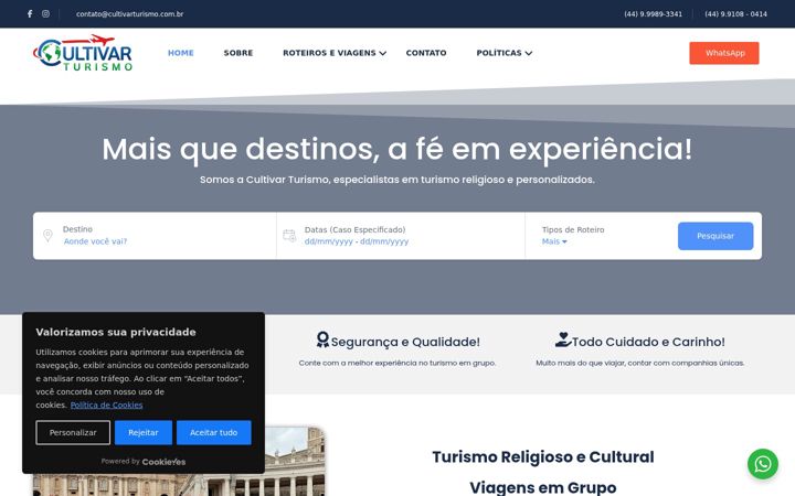Screenshot von cultivarturismo.com.br