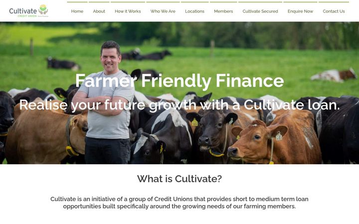 Screenshot of cultivate-cu.ie