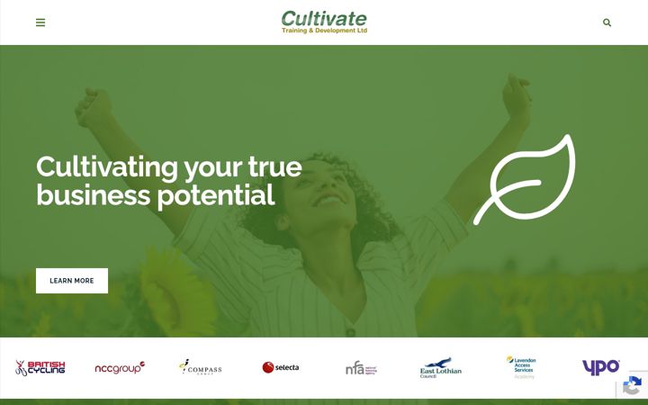 Screenshot of cultivate.co.uk