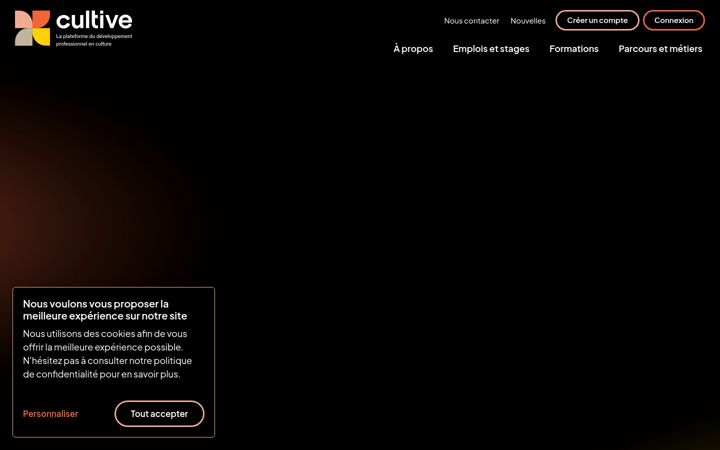 Screenshot stránky cultive.ca