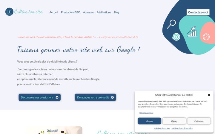 Screenshot van cultivetonsite.fr