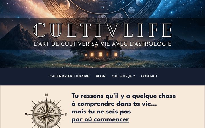 Screenshot of cultivlife.fr