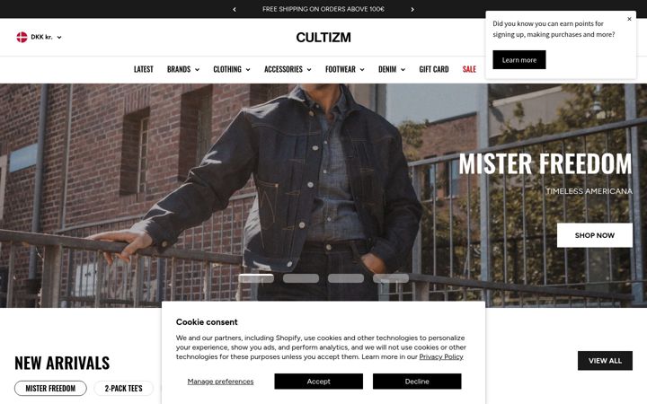Screenshot of cultizm.com