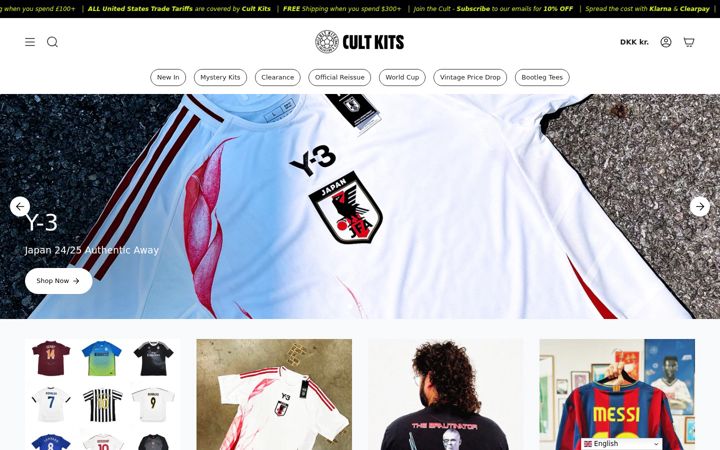 Captură de ecran a cultkits.com