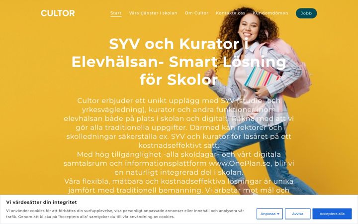 Screenshot of cultor.se