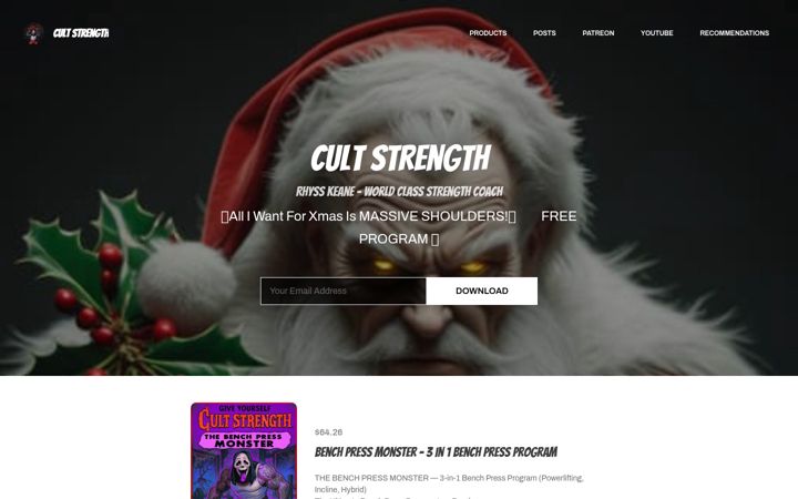 Screenshot of cultstrength.com.au