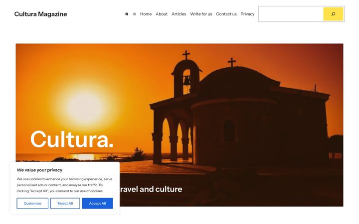 Screenshot of cultura.me.uk